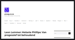 Desktop Screenshot of praag.co.za
