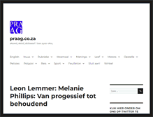 Tablet Screenshot of praag.co.za